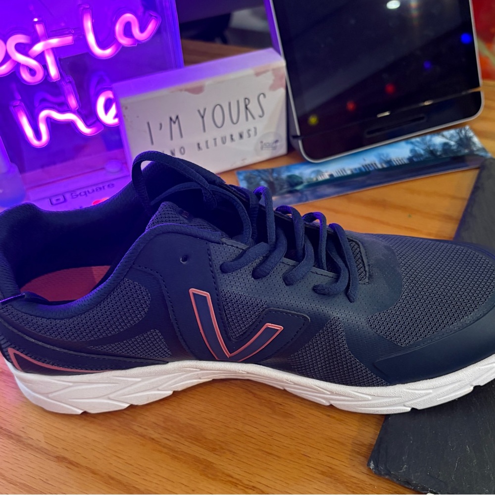 Vionic Navy and Pink Athletic Sneaker
